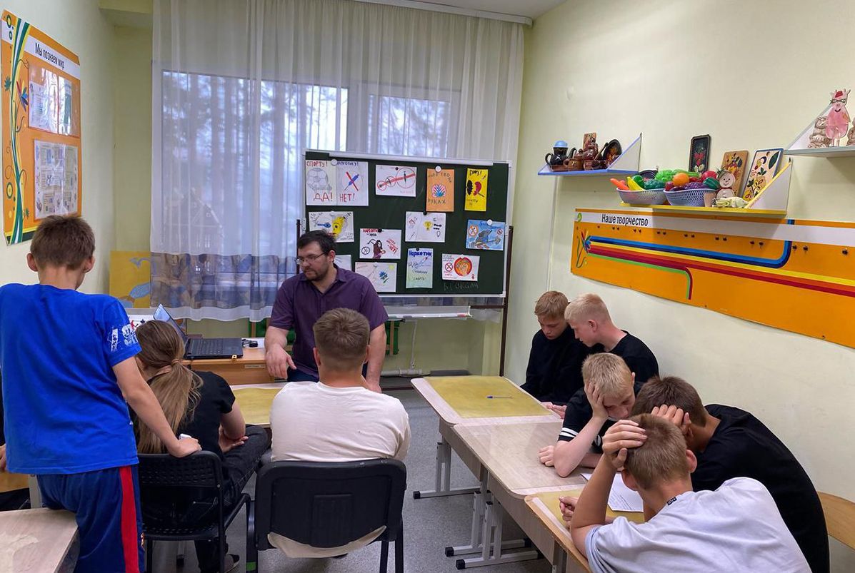 Беседа с элементами тренинга в центре «Данко»